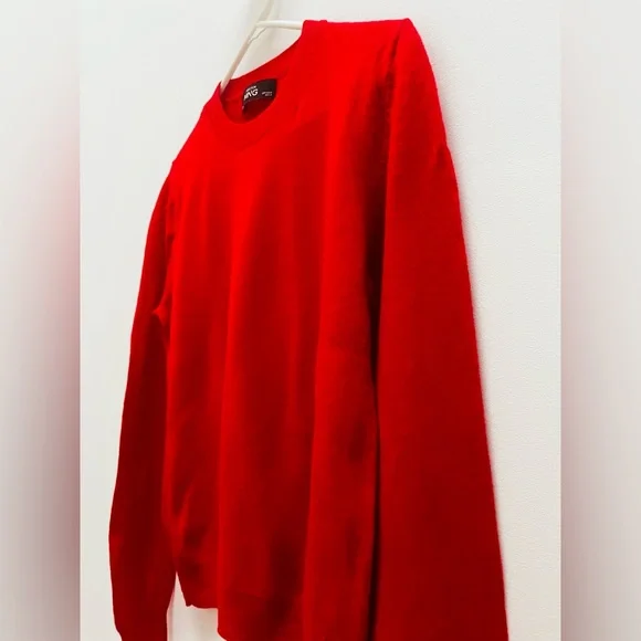 MANGO RED WOOL PERKINS-NECK SWEATER SIZE M - Picture 10 of 11